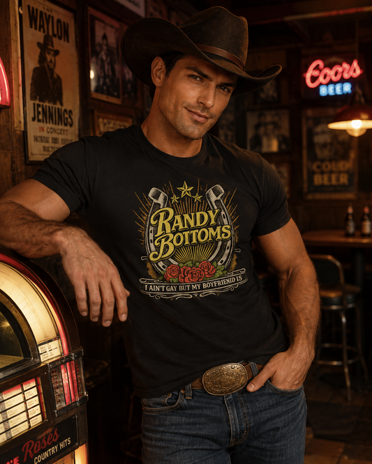 I Ain't Gay But My Boyfriend Is — Vintage Country Tee