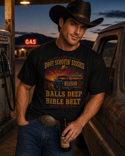Balls Deep in the Bible Belt 2025 Tour Tee
