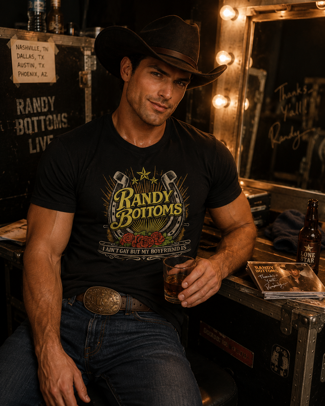I Ain't Gay But My Boyfriend Is — Vintage Country Tee