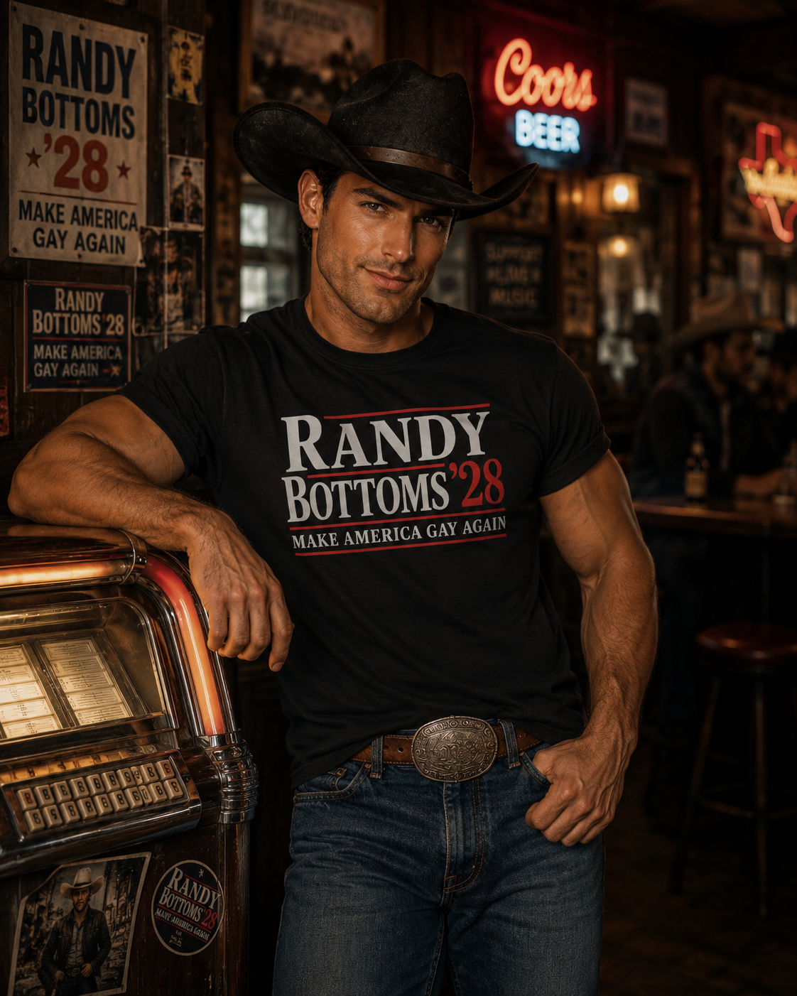 Randy Bottoms '28 — Make America Gay Again Tee
