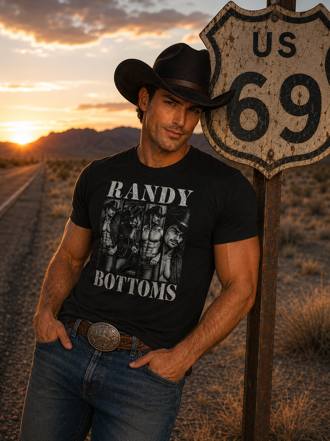 Randy Bottoms Four Panel Tour Tee